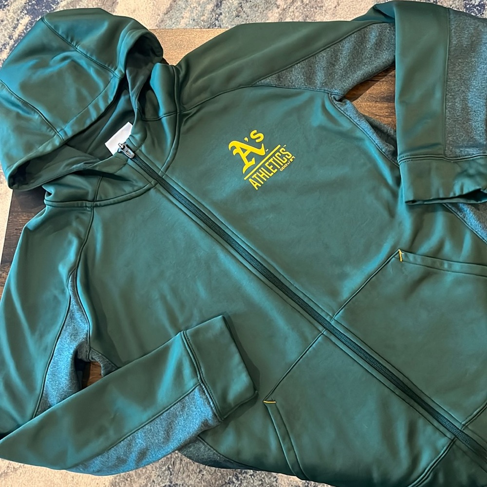 Oakland Athletics Youth Hooded Zip-Up